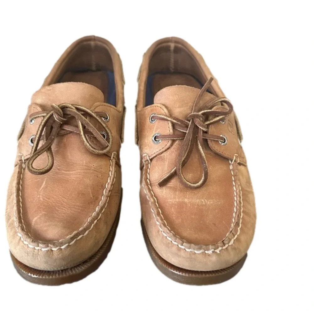 Sperry Authentic 2-Eye Boat Shoe Sahara Leather